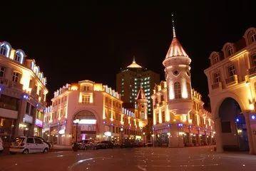 大连头条夜景照片,光影交织的都市画卷